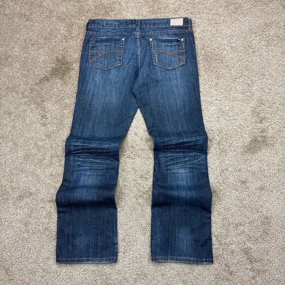 Vintage Y2K Underground Soul Low Rise Bootcut Jeans Size 15 (Fits 34x33) - Picture 1 of 9